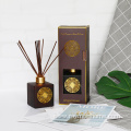 Amber glass bottles fragrance reed stick diffuser set